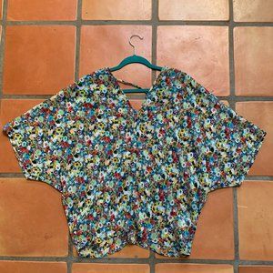 Kut from the Kloth Floral Print Shirt size M